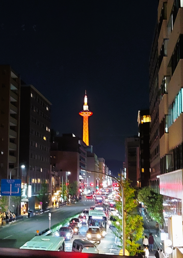 Kyoto Tower and view of Kyoto