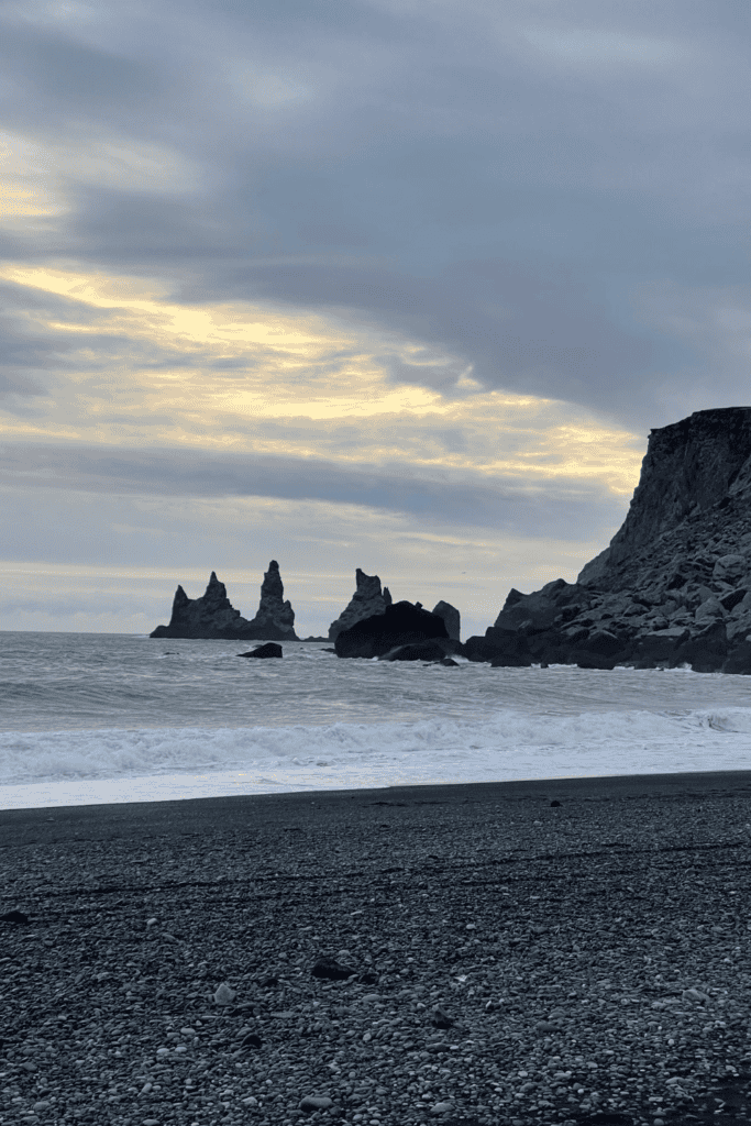 iceland black sand beach