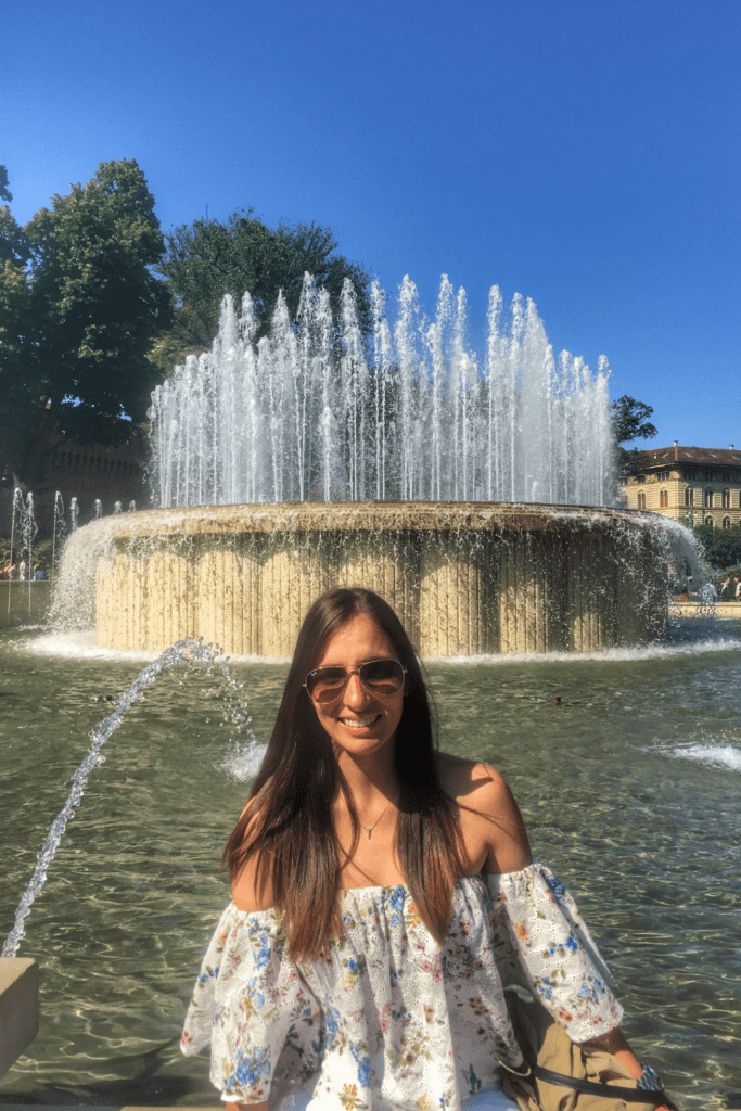 milan italy fountain