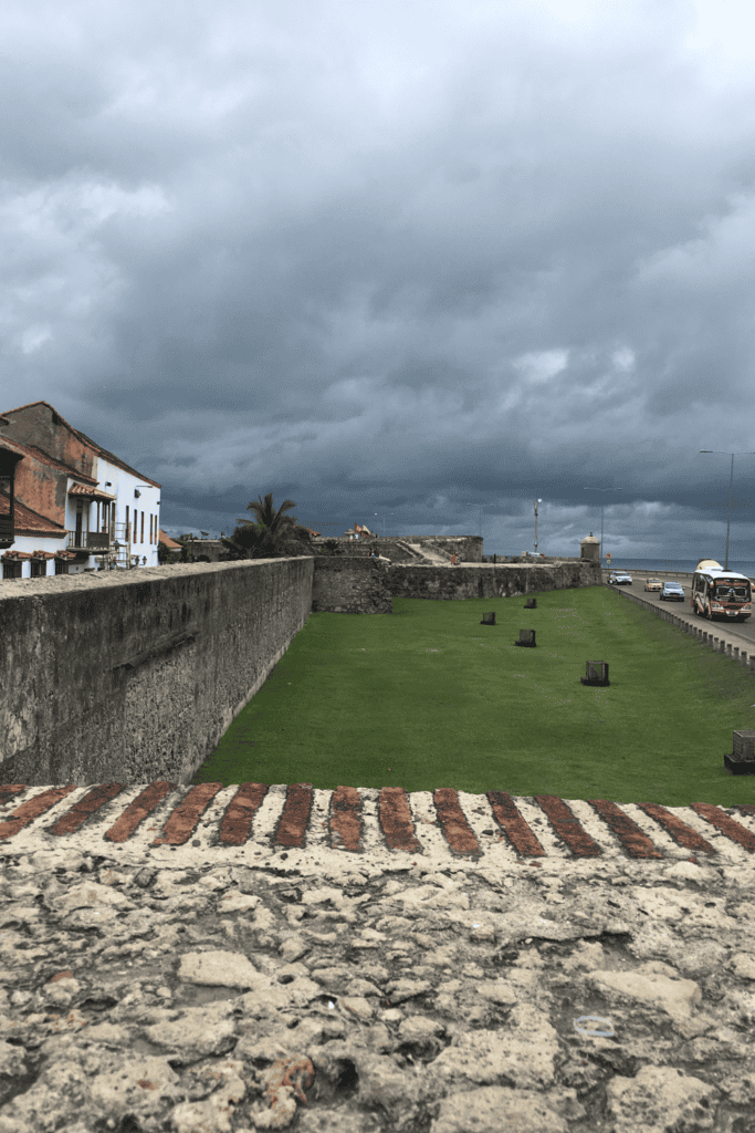 city wall in Cartagena