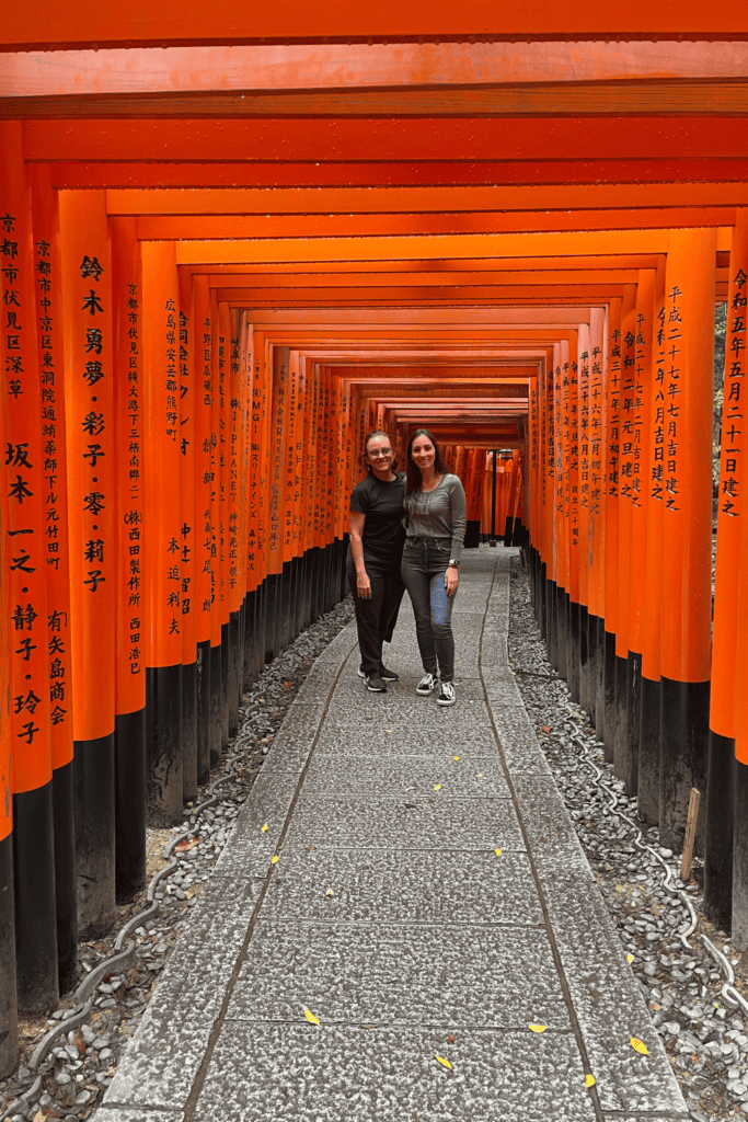 torii gates in fushimi inari shrine