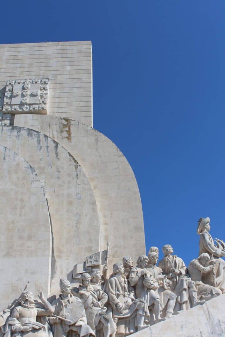 Close-up of the Discoveries Monument in Belem