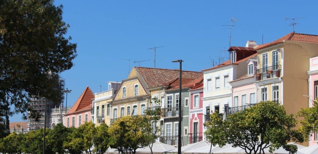 16th Century Pastel hued Houses in Belém