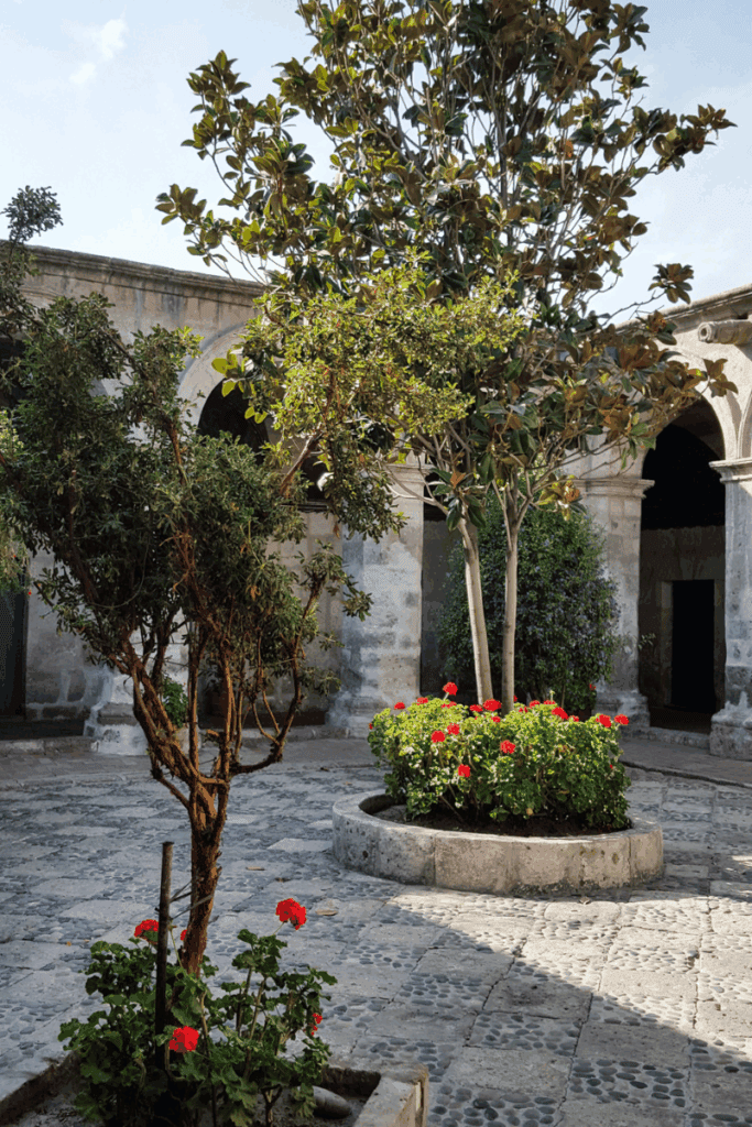 View of the Courtyard at Santa Catalina Monastery
