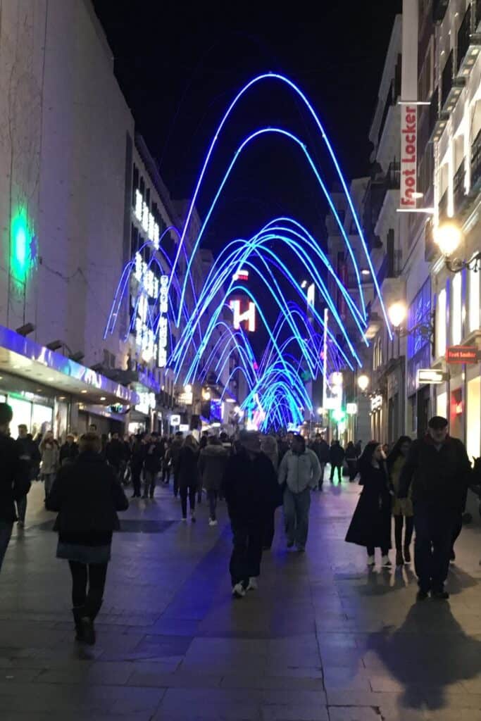 Lights in Madrid Center